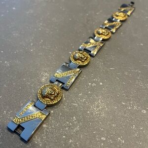 Versace Gold and Silver Medusa Bracelet